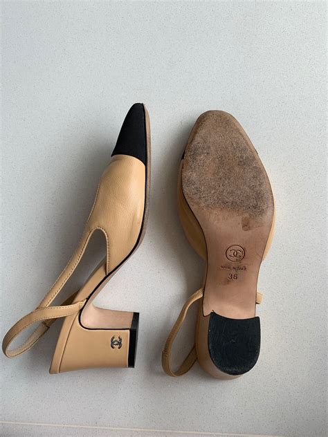 vintage chanel oxford slingbacks|Chanel Slingbacks: Styles, Heel Heights, Materials & Fit.